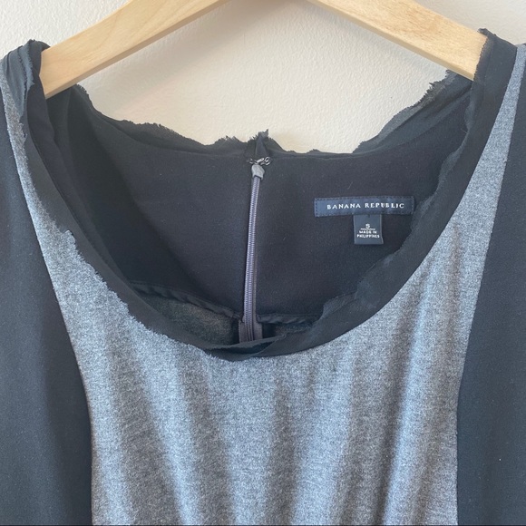 Banana Republic Black & Gray Night Out Dress - Picture 7 of 8